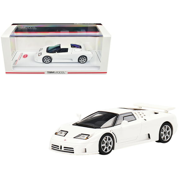 Bugatti EB110 Super Sport Bianco Monaco White 1/43 Model Car by True Scale Miniatures