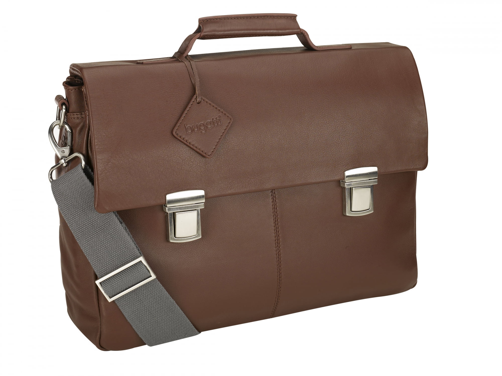 Bugatti Manhattan Leather Laptop Brief - Thumbnail 3