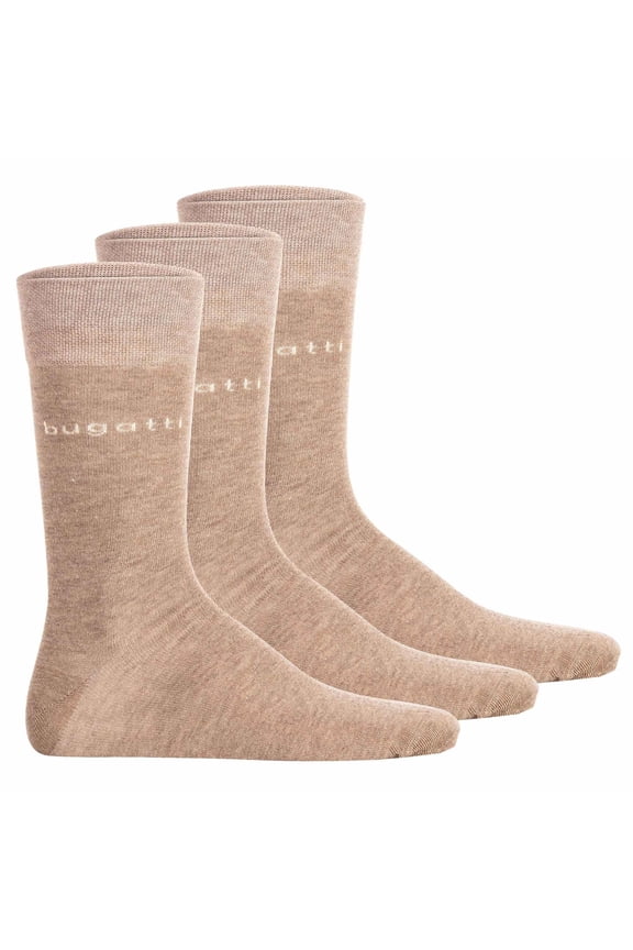 Men's Socks, 3-Pack - Socks Soft Cotton Uni Basic Beige 43-46