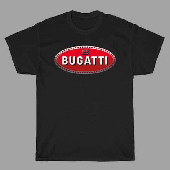 Bugatti Racing Car Men's Black Size S to 5XL
