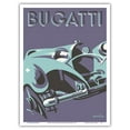 thumbnail image 1 of Bugatti Type 55 Roadster Sports Car - Vintage Car Racing Poster by Gerold Hunziker c.1932 - Master Art Print (Unframed) 9in x 12in, 1 of 4