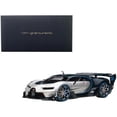 thumbnail image 1 of Bugatti Vision Gran Turismo "16" Argent Silver and Blue Carbon Fiber 1/18 Model Car by Autoart, 1 of 4