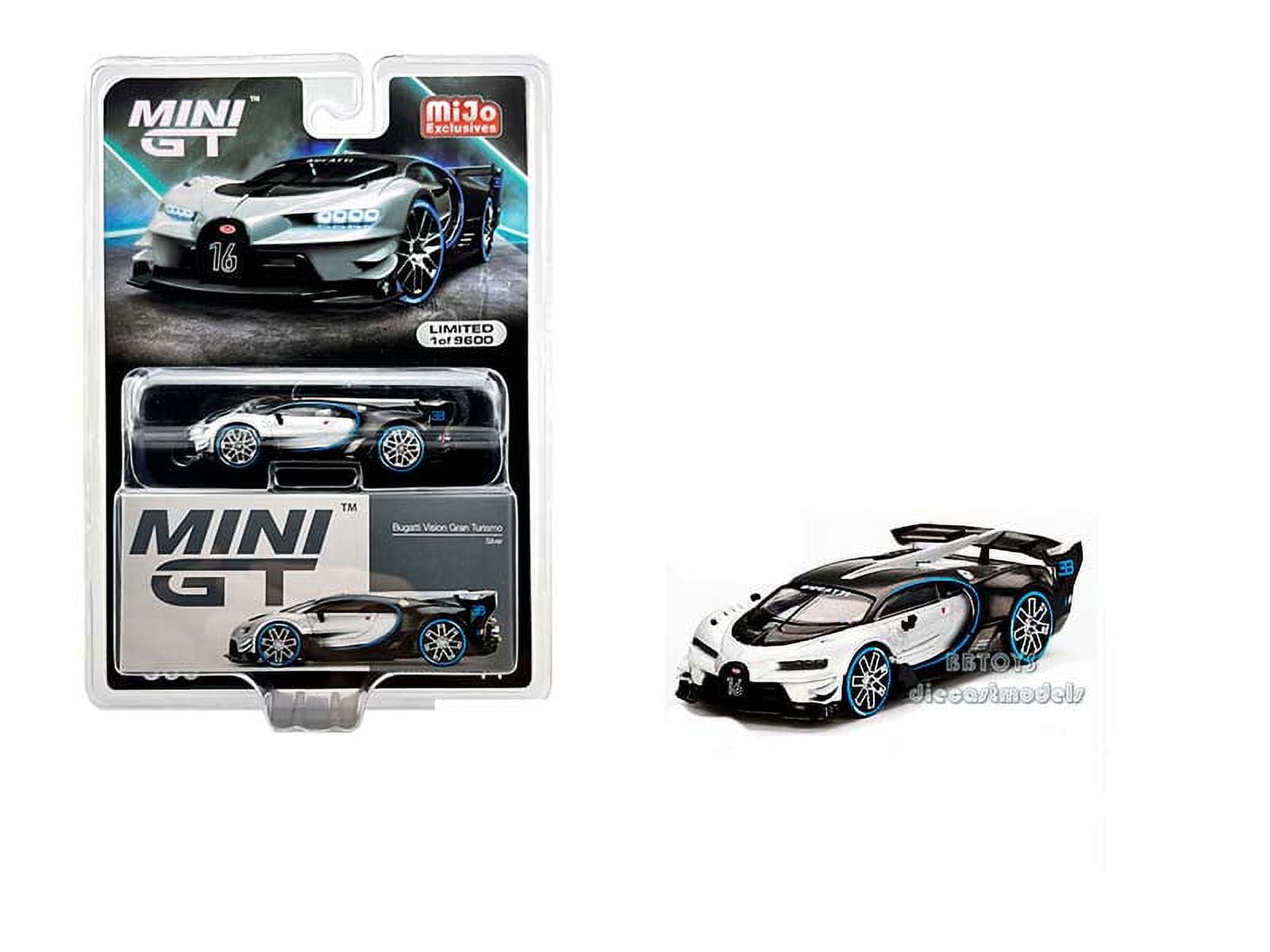 Mini GT - 1:64 - Bugatti Vision Gran Turismo Silver - Mijo Exclusives USA -  MGT00369 Passion DIecast