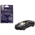 thumbnail image 1 of Bugatti W16 Mistral Black with Yellow Interior Limited Edition 1/64 Diecast Model Car by Mini GT, 1 of 6