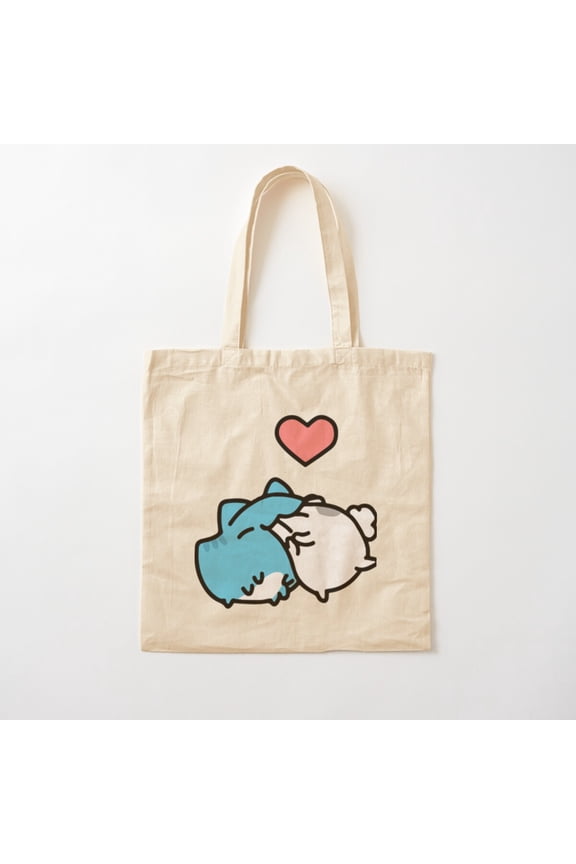 Bugcat Capoo Cat Canvas Tote Bags, Reusable Shopping Bag
