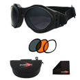 thumbnail image 1 of BUGEYE 2 INTERCHANGEABLE GOGGLE, BLACK FRAME, 3 LENSES, 1 of 3