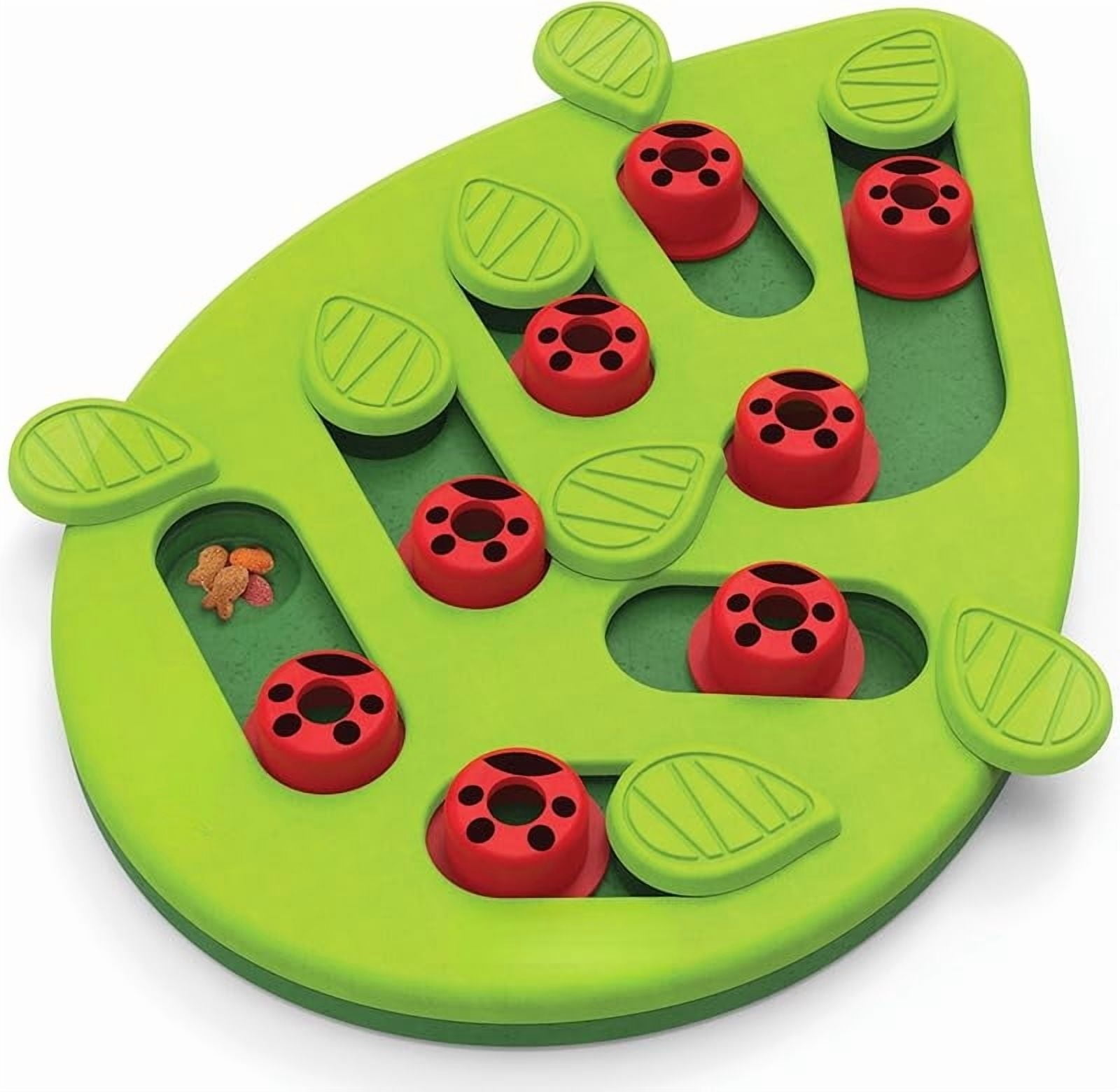 Buggin' Out Puzzle & Play, Interactive Treat Puzzle Cat Toy 13 in x 9.5 in, Green