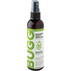 Buggins Natural Insect Repellent, DEET-Free, Repels Gnats & Flies, Plant Based, Vanilla Mint & Rose Scent, 4-oz