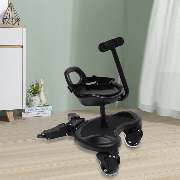 Buggy Board for Kids with Detachable Seat & Non-Slip Standing Platform