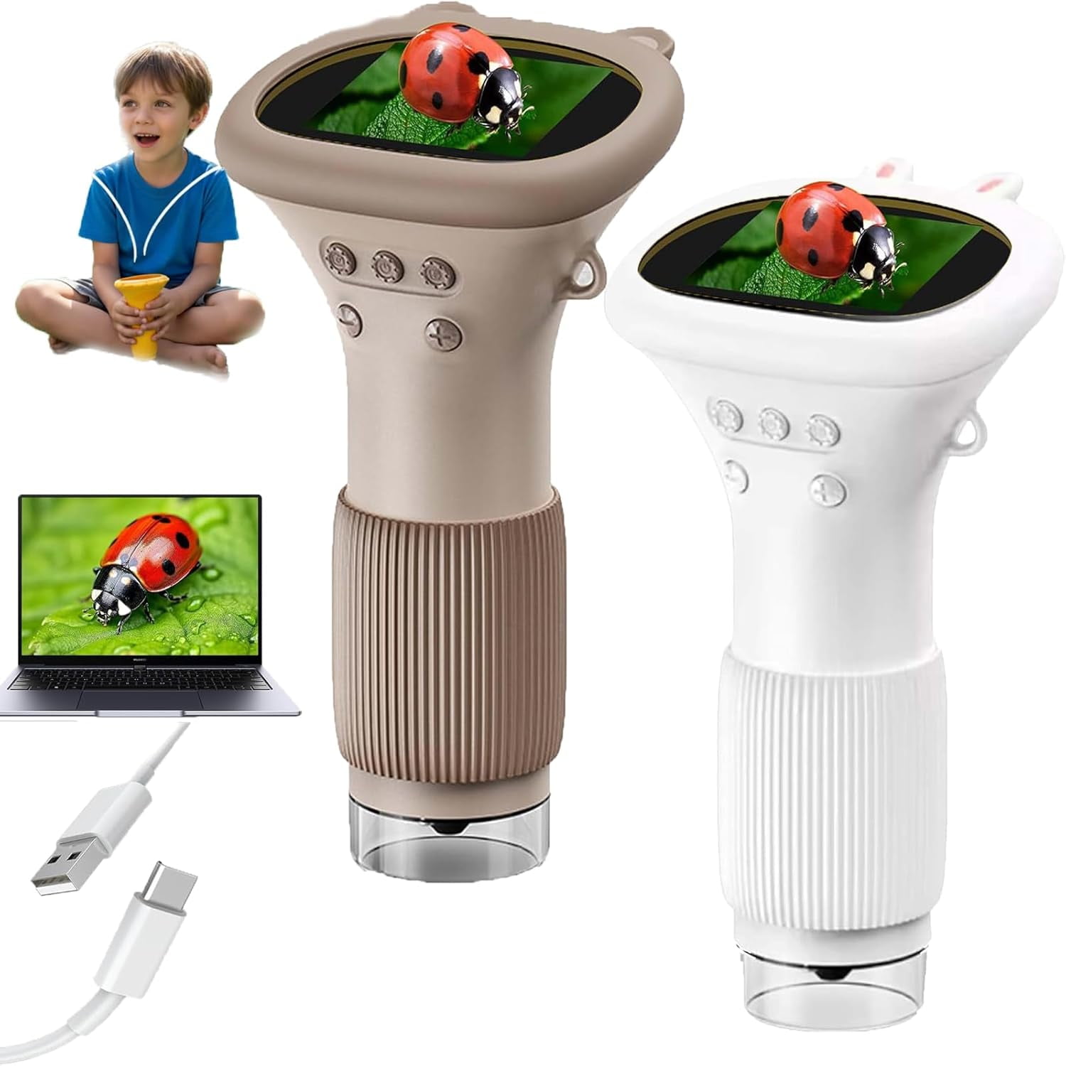 Buggy Lens Microscope Toy, Buggylens Magnifier, Handheld Children's ...
