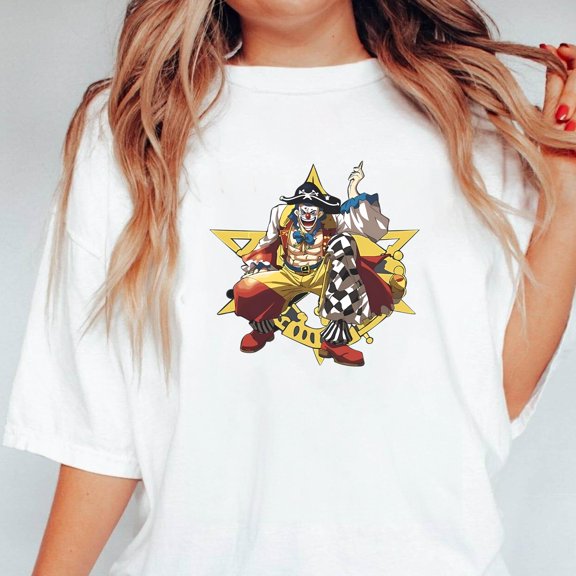 Buggy The Clown Scary Smile Anime & Manga Fan Art Unisex T-Shirt, up to 5XL