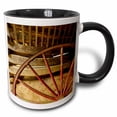 thumbnail image 1 of 3drose, Buggy Wheel Inside Tipton Place, Great Smoky Mountains Np, Tennessee, 11oz Two-tone Black Mug, 1 of 6