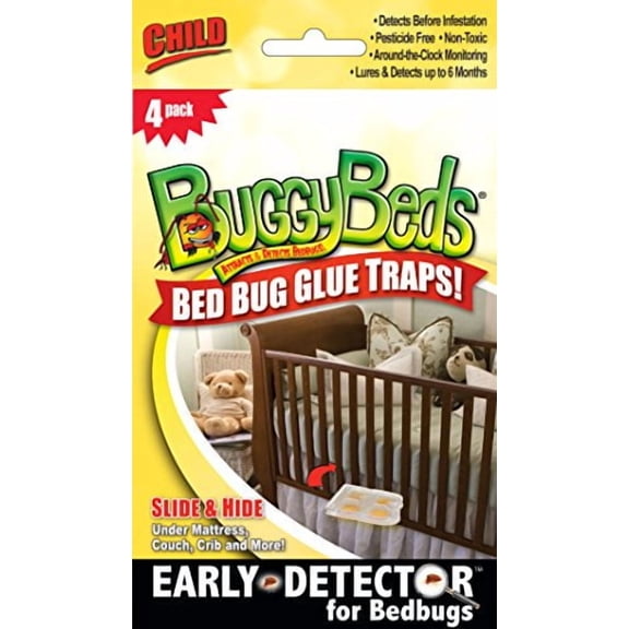 BuggyBeds Child Bed Bug Glue Traps - 4 Pack