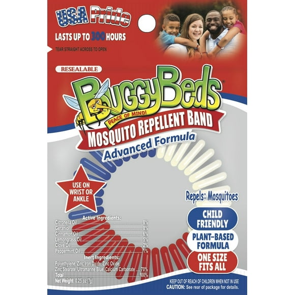 BuggyBeds USA Natural Kid-Friendly Economy Pack Mosquito Repellent Bands 12pcs