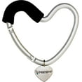 thumbnail image 1 of BuggyGear Stroller Heart Hook - Silver Aluminum/Black Foam, 1 of 10