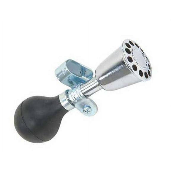 Bugle Horn 5-1/8" Chrome. bicycle horn, bike horn, lowrider horn, beach cruiser horn, chopper horn