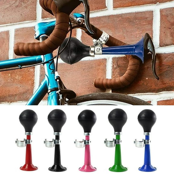 Bugle Horn, Retro Clown Horn, Kids Bike Horn, Classic Vintage Metal Twist Loudspeaker Siren Hooter Snail Air Horn for Vehicles Bicycles Golf Cart