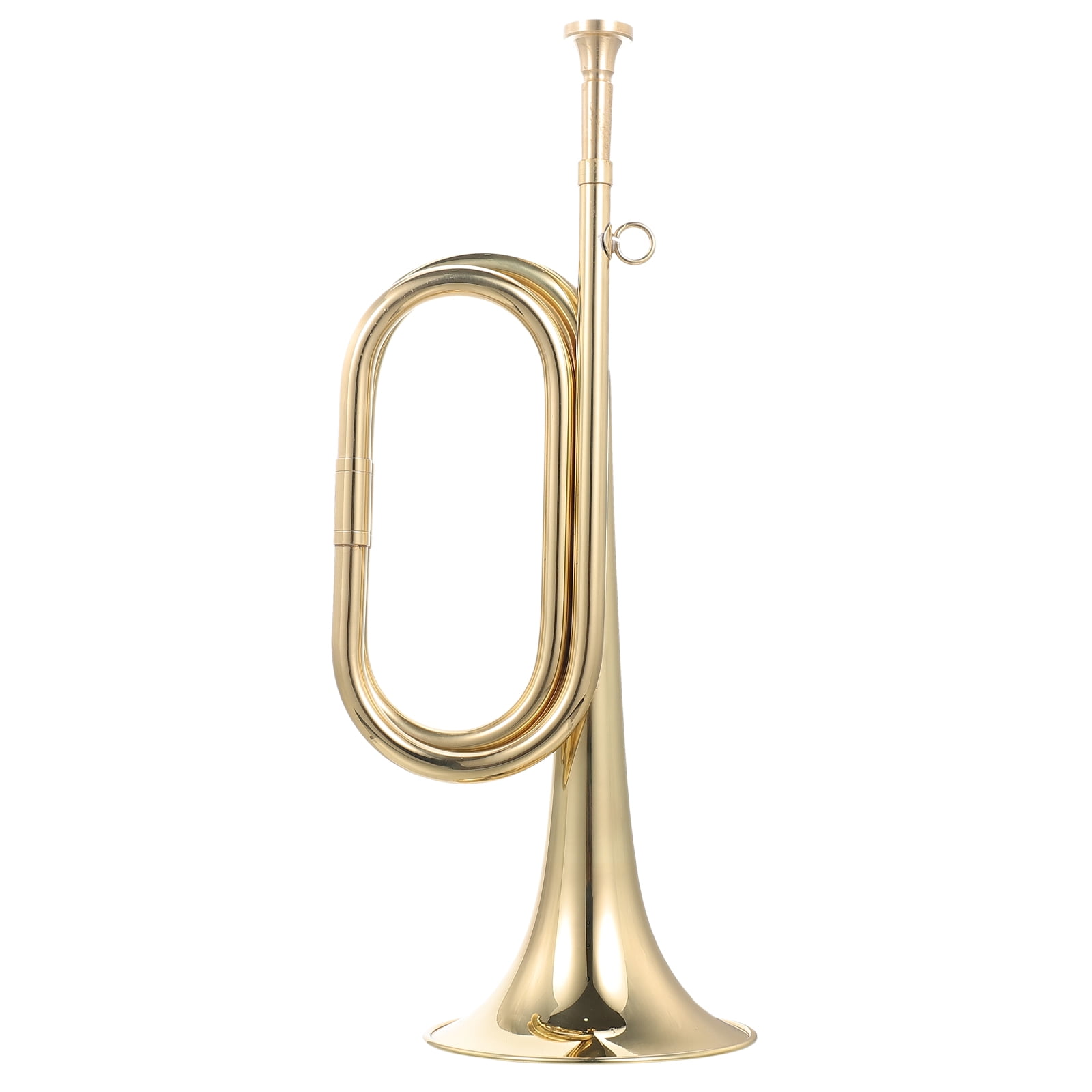 Bugle Trumpet Copper Cavalry Schoolband TrumpetOrchestra Beginner Bugle  Horn Instrument War Golden Simple Wind