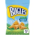 thumbnail image 1 of Bugles Crispy Corn Snacks, Hidden Valley Ranch Flavor, Snack Bag, 7.5 oz, 1 of 14