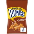 thumbnail image 1 of Bugles Crispy Corn Snacks, Sweet and Salty Caramel, Snack Bag, 6 oz, 1 of 8