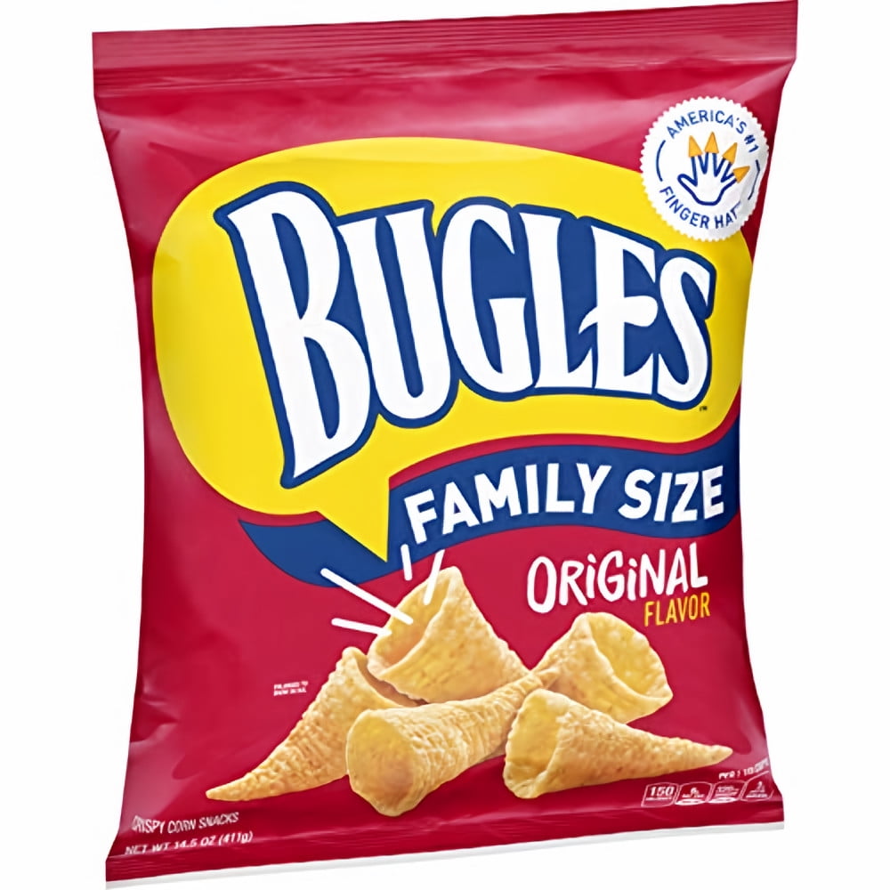 Bugles Family Size Original Flavor Crispy Corn Snacks 14.5 oz (Pack of ...