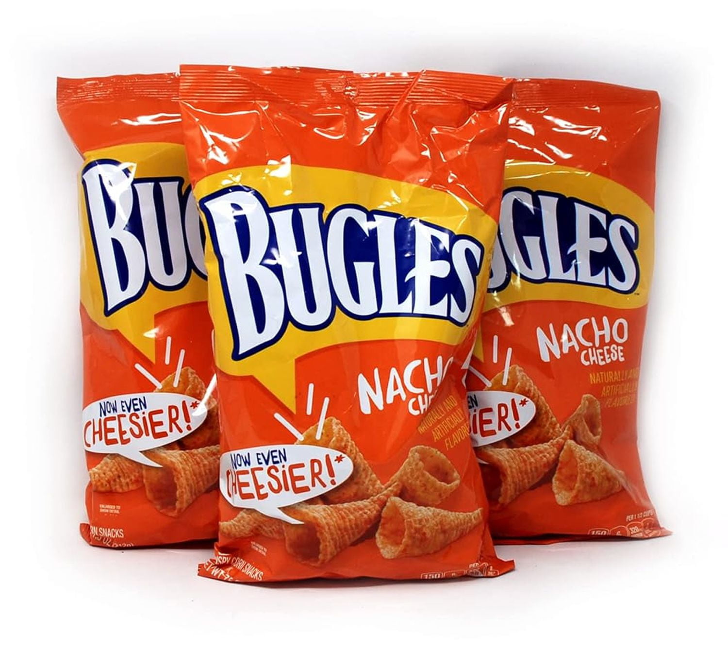 Bugles Nacho Corn Chips (3 Bags) 7.5 oz