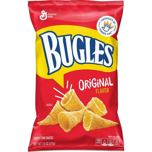 Bugles Original Crispy Corn Snacks 7.5 oz (Pack of 72)