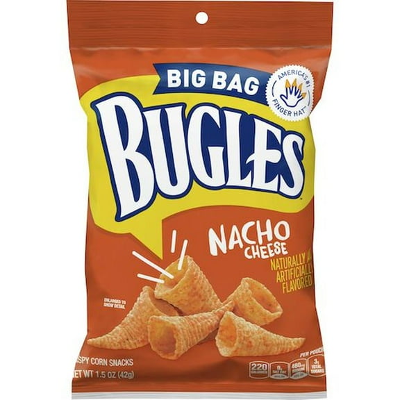 Bugles Single Serve Nacho Cheese, 1.5 Ounce -- 36 per Case.