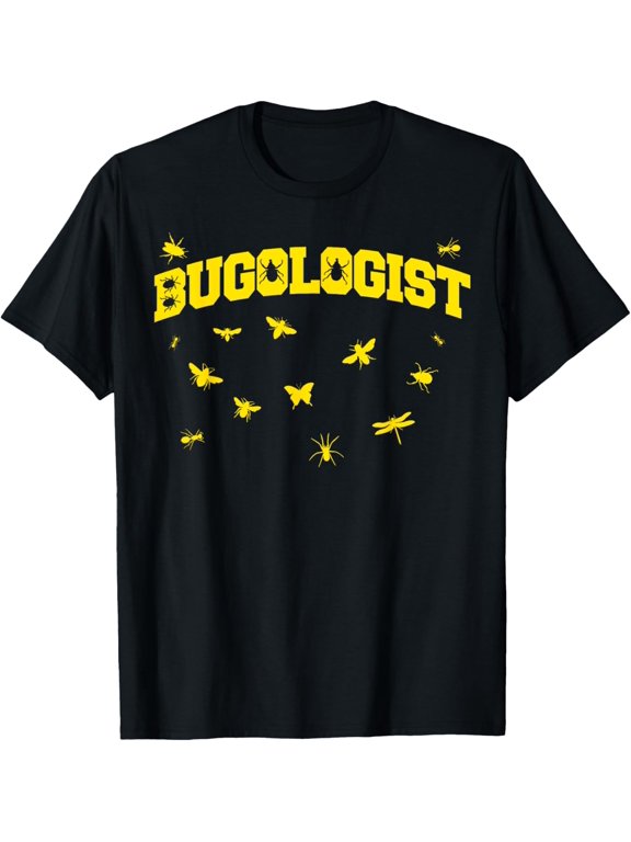 Bugologist funny bug lover insect lover T-Shirt men and women can wear, black, white, gifts