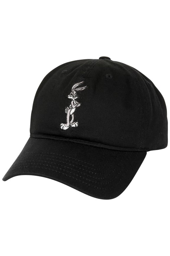 Bugs Bunny Adjustable Snapback Hat, Black