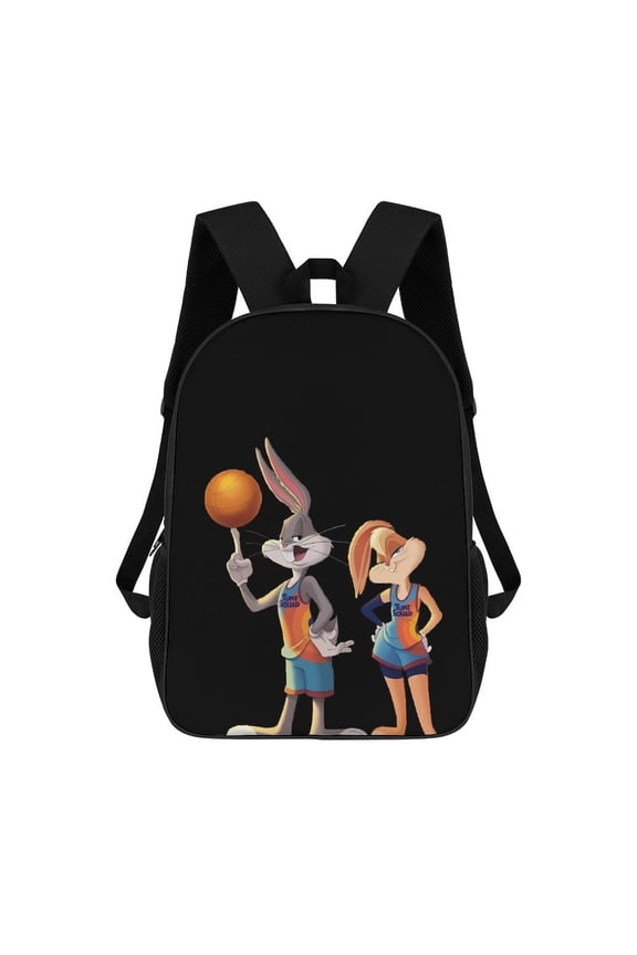 Bugs-Bunny Backpack, Bookbag with Adjustable Shoulder Straps And Large Zip Compartment, Unisex Travel Bags 17 Inch
