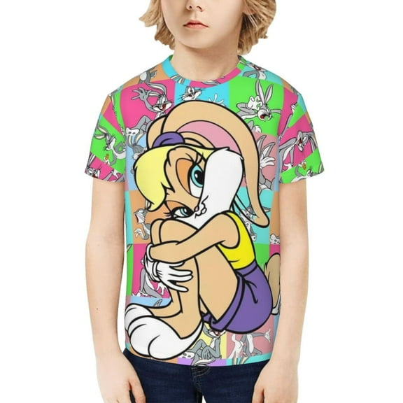 Bugs Bunny Boys Girls Teens T Shirt Graphic Print Casual Short Sleeve Funny Top Tees Shirt for Youth Kids