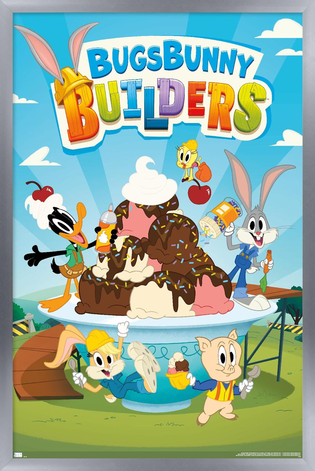 Bugs Bunny Builders - Key Art Wall Poster, 22.375" x 34" Framed