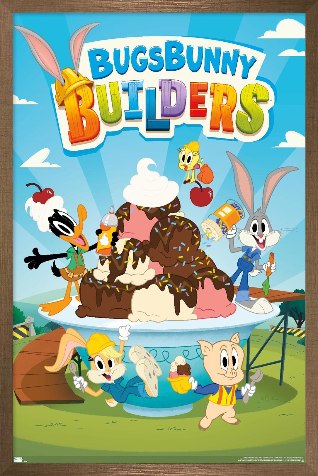 Bugs Bunny Builders - Key Art Wall Poster, 22.375" x 34" Framed