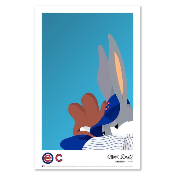 Bugs Bunny Chicago Cubs 11'' x 17'' Art Poster