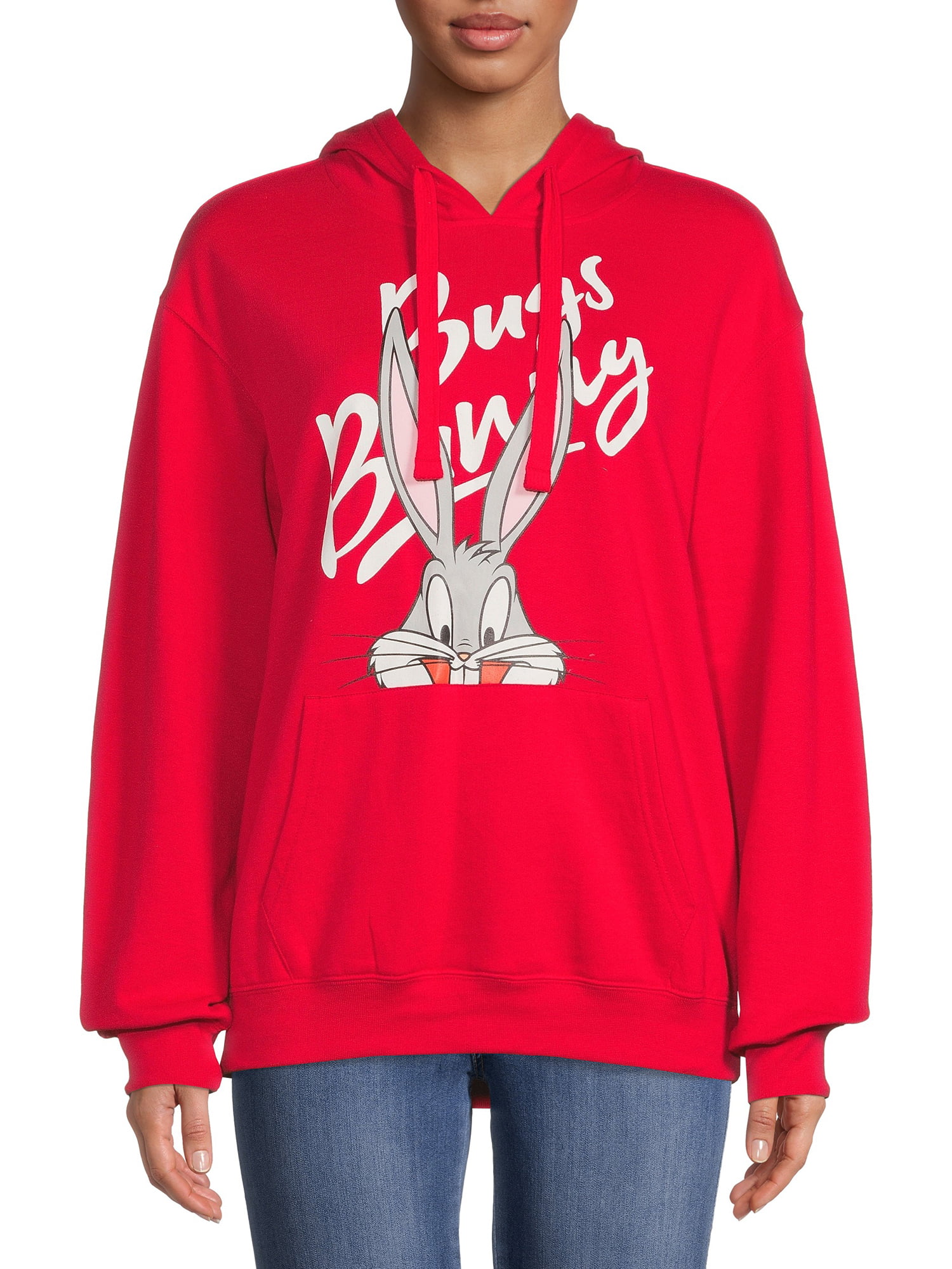  Looney Tunes Bugs Bunny Big Face Costume Pullover Hoodie :  Clothing, Shoes & Jewelry