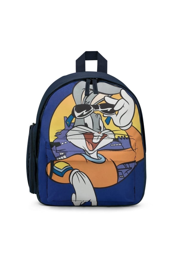 Bugs Bunny Looney Tunes Backpack Large Capacity Shoulder Satchel Simple Printed Knapsack Bookbag