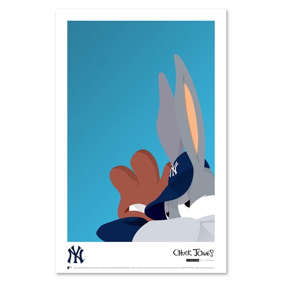 Bugs Bunny New York Yankees 11'' x 17'' Art Poster