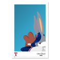 thumbnail image 1 of Bugs Bunny Texas Rangers 11'' x 17'' Art Poster, 1 of 1