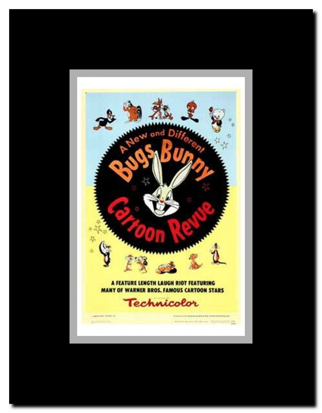Bugs Bunny a Cartoon Revue Framed Movie Poster