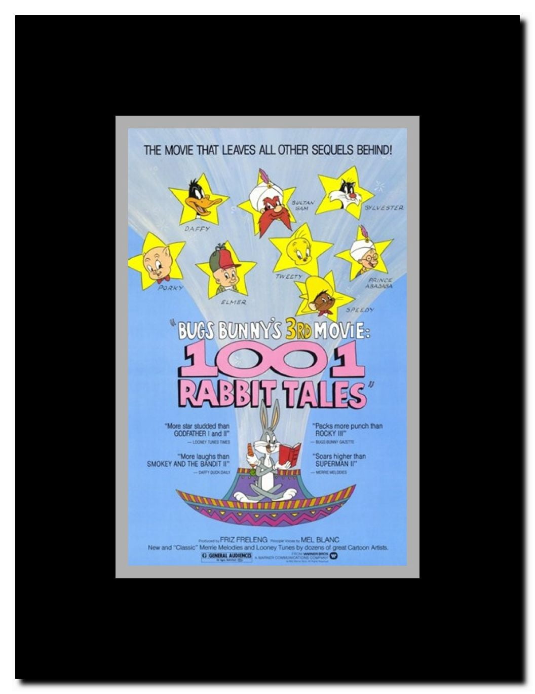 Bugs Bunny's 1001 Rabbit Tales Framed Movie Poster