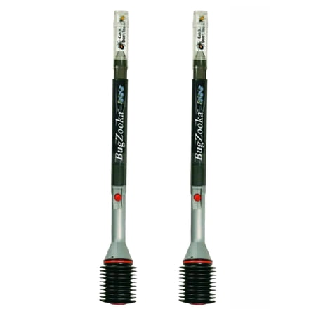 BugZooka -WB100 Bug Catch Vacuum w/Light Instant Suction Insect Home Car Battery-Power- 2-Pack Black