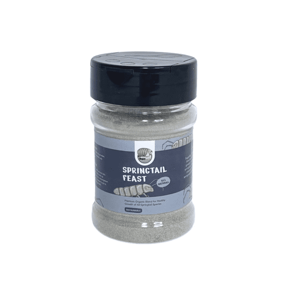 BugzyBugs Springtail Feast All Natural Premium Organic Food Blend for Springtail 5oz Shaker