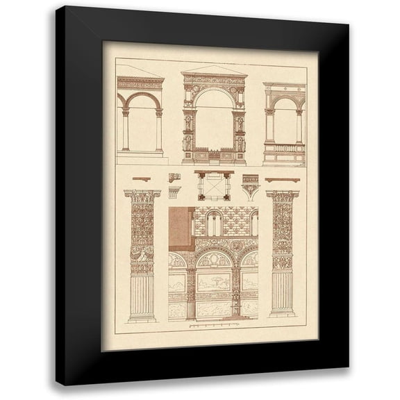 Buhlmann, J. 11x14 Black Modern Framed Museum Art Print Titled - Arcades