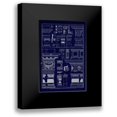 thumbnail image 1 of Buhlmann, J. 11x14 Black Modern Framed Museum Art Print Titled - Details of Basilica at Vicenza and Library at Venice (Blueprint), 1 of 5