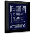 thumbnail image 1 of Buhlmann, J. 11x14 Black Modern Framed Museum Art Print Titled - Entablatures and Capitals (Blueprint), 1 of 5