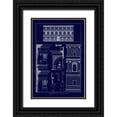 thumbnail image 1 of Buhlmann, J. 11x14 Black Ornate Wood Framed with Double Matting Museum Art Print Titled - Palazzo Giraud at Rome (Blueprint), 1 of 4