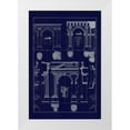 thumbnail image 1 of Buhlmann, J. 11x14 White Modern Wood Framed Museum Art Print Titled - Arcades (Blueprint), 1 of 4