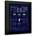 thumbnail image 1 of Buhlmann, J. 13x18 Black Modern Framed Museum Art Print Titled - Doric, Tuscan Orders and Columns (Blueprint), 1 of 5