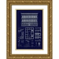 thumbnail image 1 of Buhlmann, J. 13x18 Gold Ornate Wood Framed with Double Matting Museum Art Print Titled - Palazzo Strozzi at Florence (Blueprint), 1 of 4